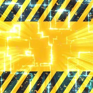 High Tech Hazard Stripes Illustrazione stock