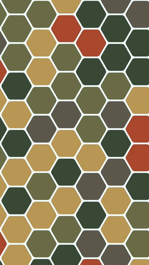 High Tech Hex Figures Recolor Procedural Animation Corporate Loop Stock Footage 330056904
