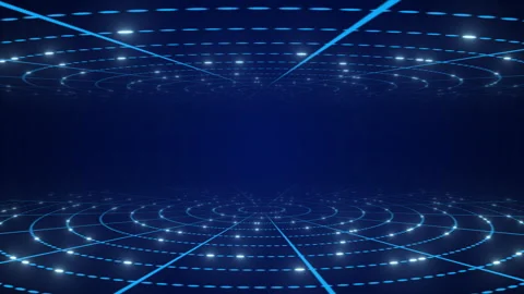 High Tech Hologram Technology Circle Video Background Stock Footage 335361639