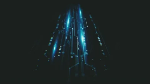 High Tech Hud Digital Circuit Background Stock Footage 234507167