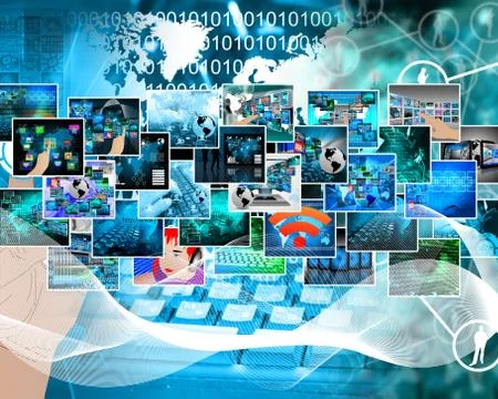 High-tech images Stock Illustration