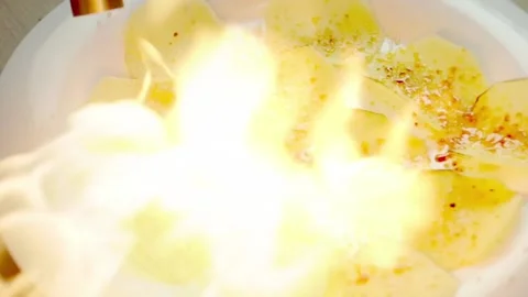 High tech kitchen. Cooking food Stock Footage 141601258