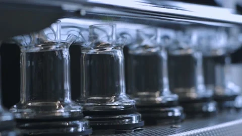 High-tech laboratory measuring equipment. Glass flasks. Medical laboratory. Stock Footage 172554478