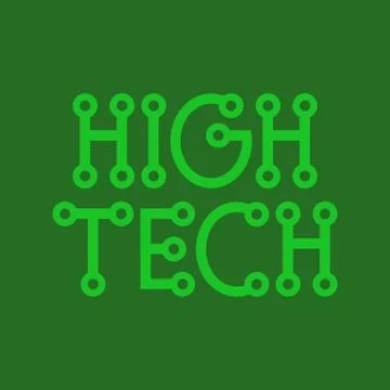 High Tech Logo Stock Illustration