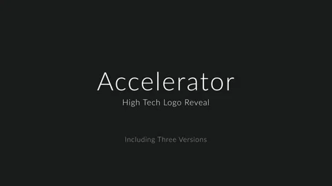 High Tech Logo Reveal (Accelerator) 스톡 After Effects