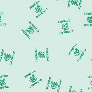 High tech low life cyberpunk glyph seamless pattern Stock Illustration