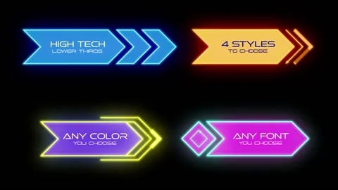 High Tech Lower Thirds Stock After Effects