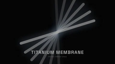 High-tech macro view of titanium membrane mesh structure on black background Stock Footage 337655243