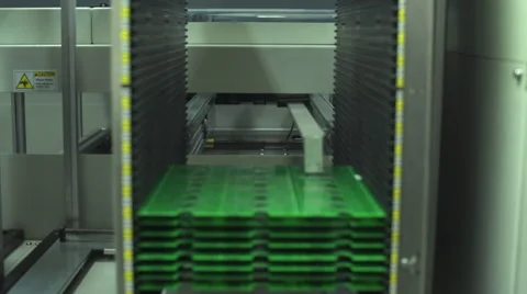 High-Tech Manufacturing Of Circut Board Stock Footage 68660023