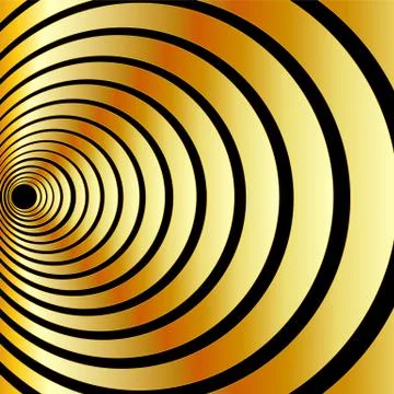 High tech metallic ring background- optical illusion  Stock Illustration