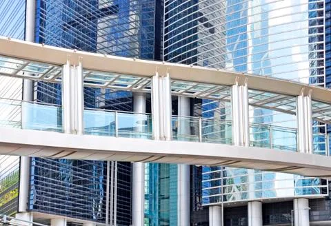 High tech modern building. Stock Photos
