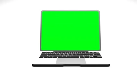 High-Tech Modern Laptop Zooming In With Green Screen, 4k Vidéo 228683063