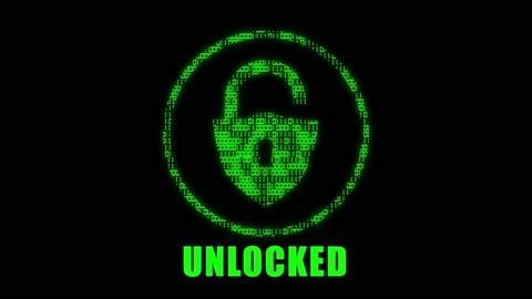 High tech motion graphic, with animated binary code theme, with flashing Stock Footage 155966309