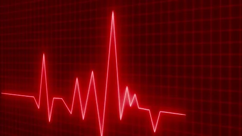 High-Tech Neon Pulse Line Animated Heart... | Stock Video | Pond5