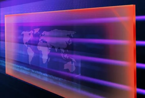 High-tech news studio background with transmission lines concept series Stock Illustration