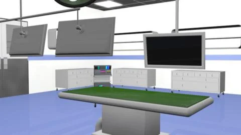 High Tech Operation Medical Room 3D Model