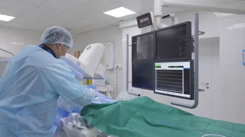 High-tech operation. Surgical intervention. Stock Footage