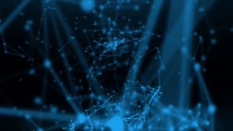 High-tech point line Plexus Video stock 78965404