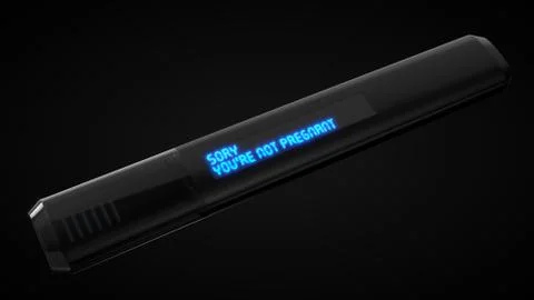 High tech pregnancy test with screen.3d illustration Illustrazione stock