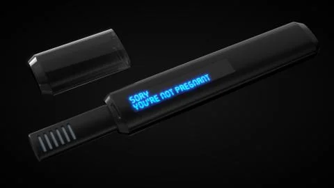 High tech pregnancy test with screen.3d illustration Stock Illustration