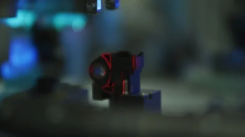 High Tech Production Plant - Computerized Chip Manufacturing Stock Footage 85670473