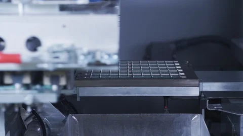 High Tech Production Plant - Computerized Chip Manufacturing Video stock 85702030