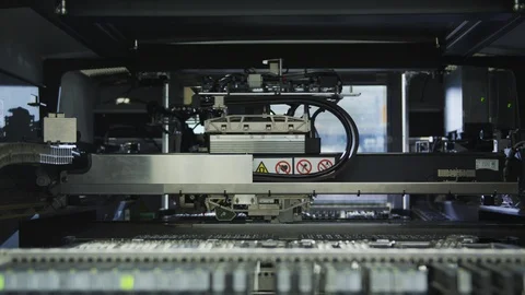 High Tech Production Plant - Computerized Chip Manufacturing Video stock 85702980