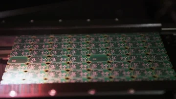 High Tech Production Plant - Computerized Chip Manufacturing Video stock 85704240