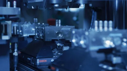 High Tech Production Plant - Computerized Automation Manufacturing Video stock 98660118