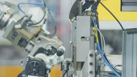 High Tech Production Plant - Computerized Robotic Manufacturing Video stock 98690982