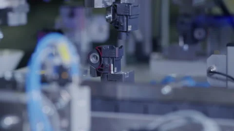 High Tech Production Plant - Computerized Chip Manufacturing Video stock 167095698