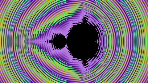 High tech radial iris abstract loop with rotating lines cyan gray interface.. Vidéo 334343717
