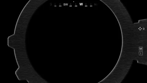 High-tech riflescope, first person shooter style,  with alpha channel, version4 Stock Footage 104373947