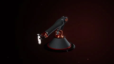 High-tech robot examining virus sequence, 4K 스톡 동영상 337439548