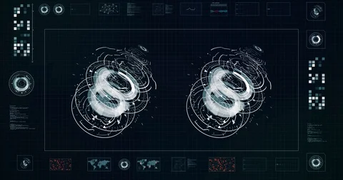 High tech screen background. 4K motion g... | Stock Video | Pond5