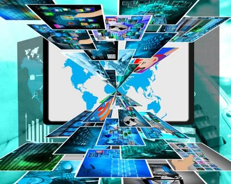 High-tech space Stock Illustration