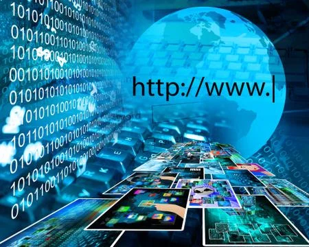 High-tech space Illustrazione stock