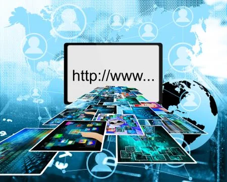 High-tech space Illustrazione stock