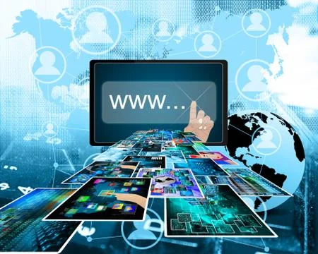 High-tech space Illustrazione stock