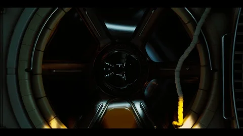 High-Tech Space Station: Gravity Room in Action 스톡 동영상 115321690