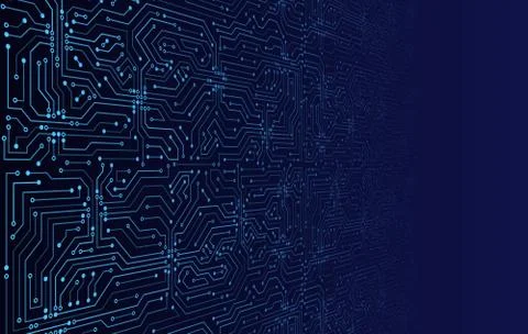 High-tech technology abstract background. Illustrazione stock