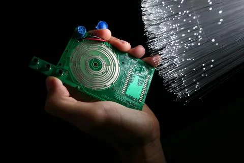 High-tech technology background Stock Photos