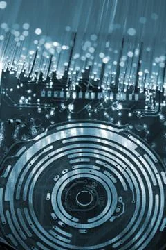 High-tech technology background 写真素材