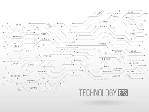 High-tech technology background texture. Illustrazione stock