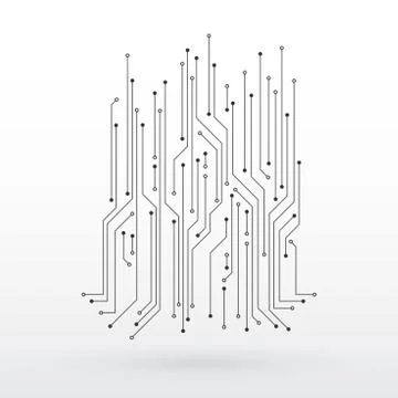 High-tech technology background texture. Illustrazione stock