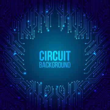 High-tech technology background texture. Circuit board minimal pattern. Illustrazione stock