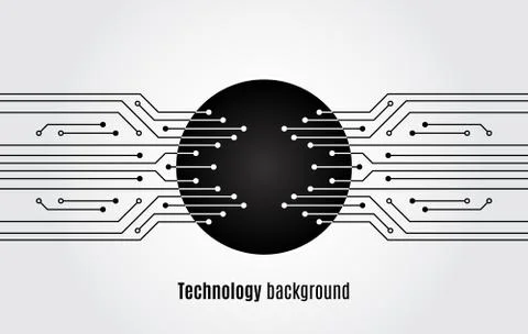 High-tech technology background texture. Circuit board minimal pattern. Stock Illustration