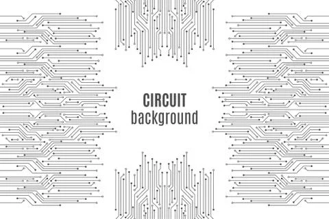 High-tech technology background texture. Circuit board minimal pattern. Stock Illustration