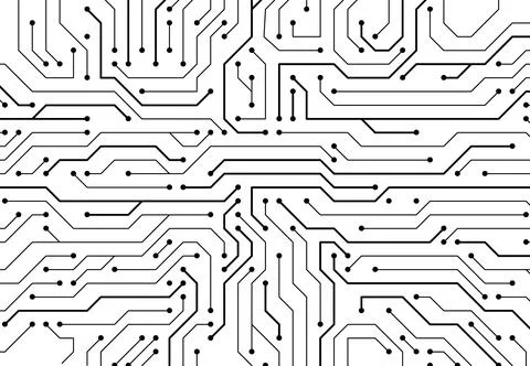 High-tech technology background texture. Circuit board vector illustration 스톡 일러스트
