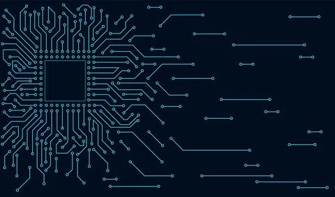 High-tech technology background texture. Circuit board vector illustration Stock Illustration